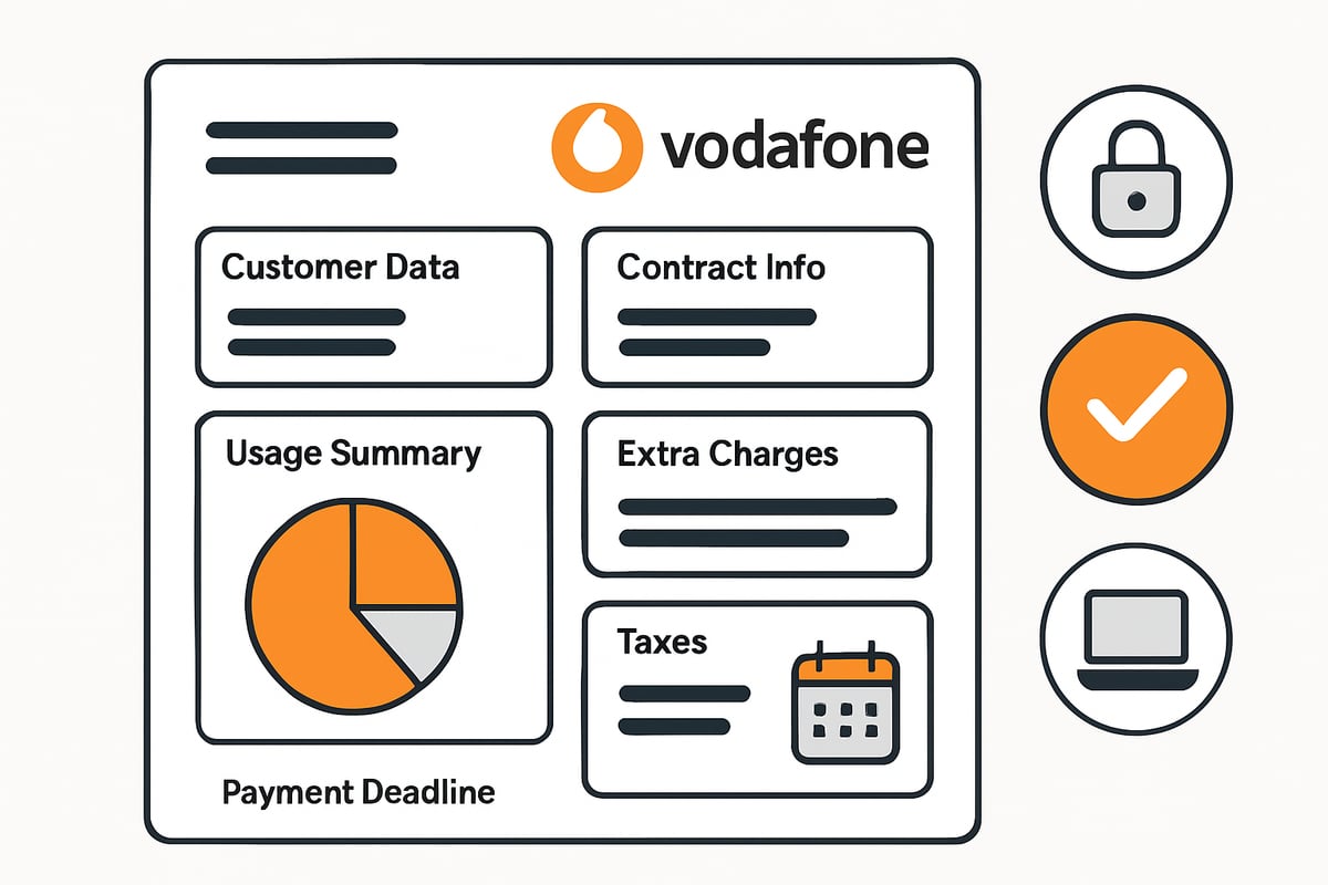 Aufbau und Inhalte der Vodafone-Rechnung