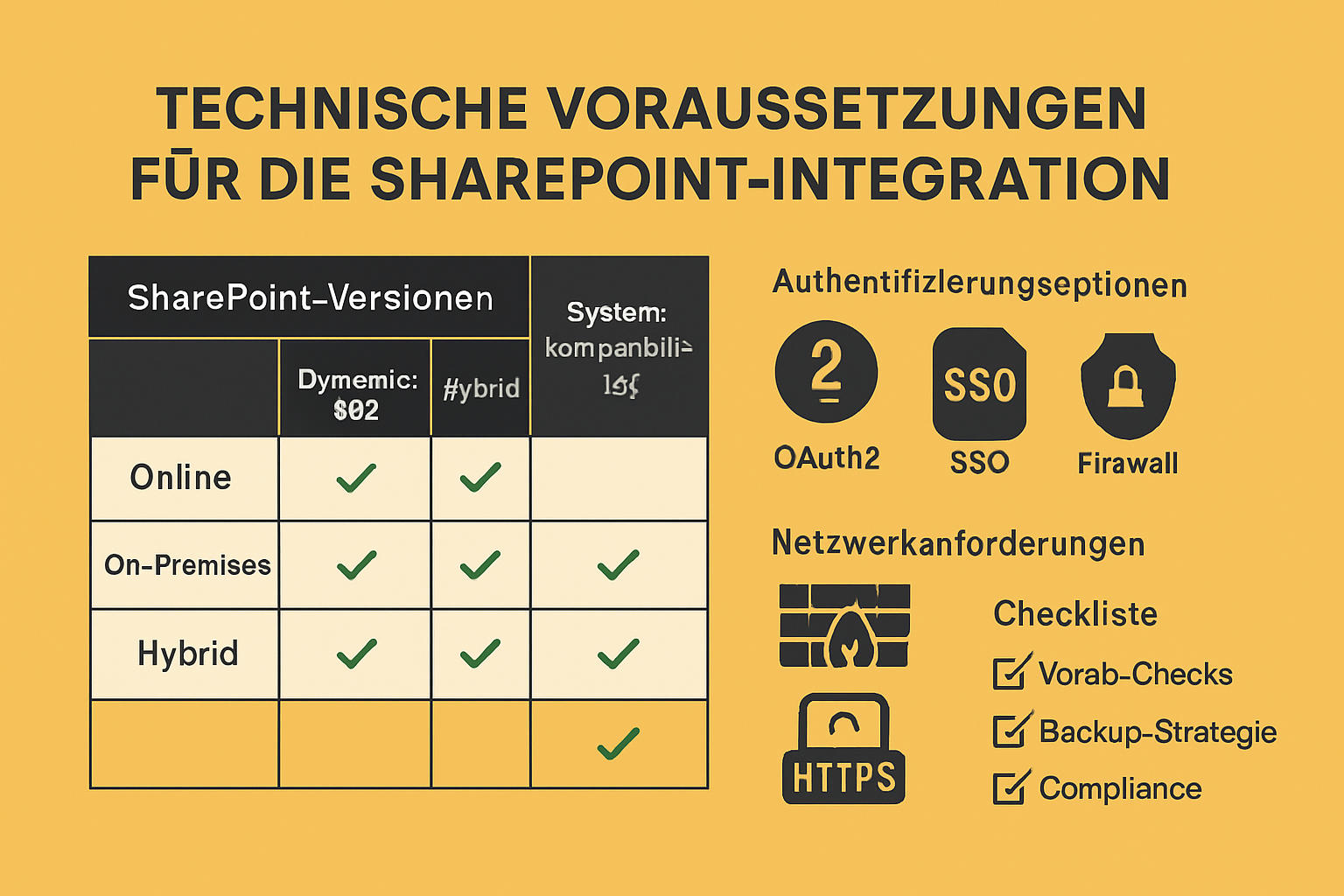 Technische Voraussetzungen und Vorbereitung der SharePoint-Integration
